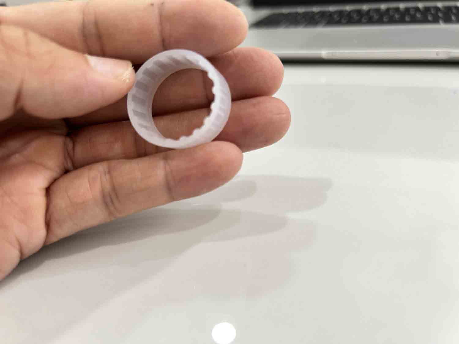 Precision Silicone Seating Base - 0.05mm Tolerance (White Translucent)